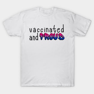 Vaccinated and Proud (Bisexual Pride Flag) T-Shirt